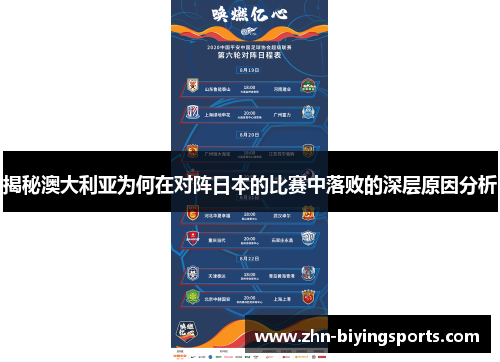 揭秘澳大利亚为何在对阵日本的比赛中落败的深层原因分析